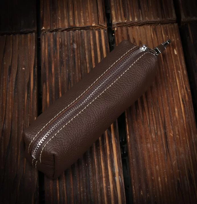 Genuine Cow Leather Men Women Key Bag Small Business Kay Case Women Housekeepers Wholesale purse keychain  keychain wallet_9