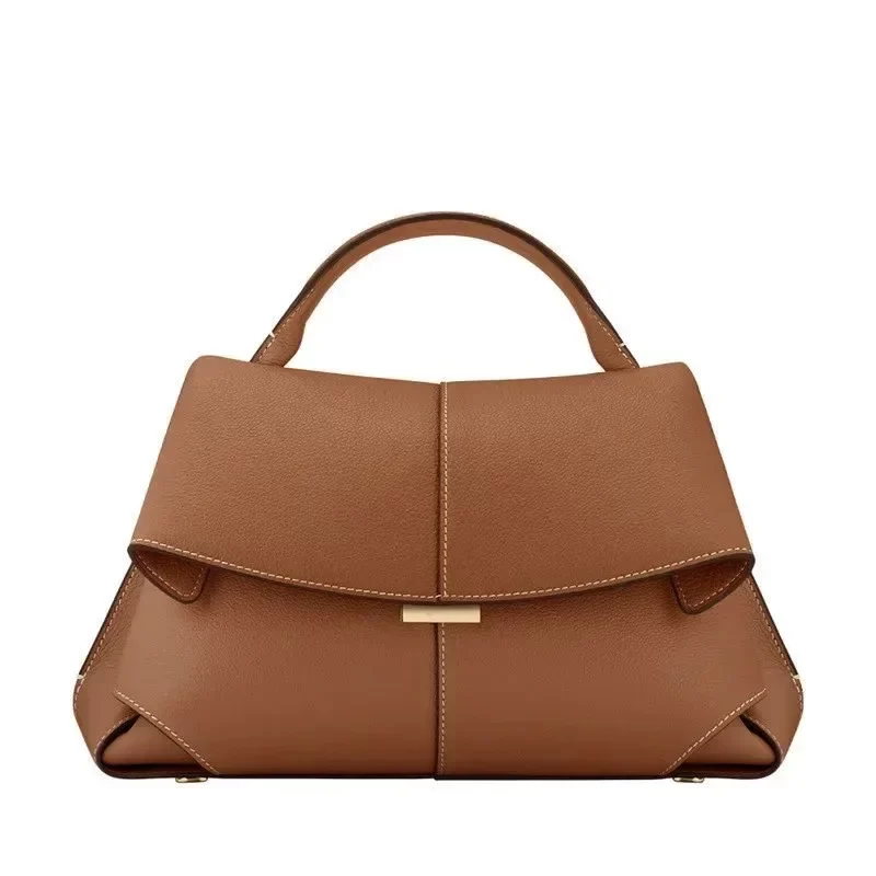 Women's Large Capacity Handbag Solid Color Casual Trend Dumpling Bag Luxury Brand Design Fashion Leather Shoulder Crossbody Bag_4