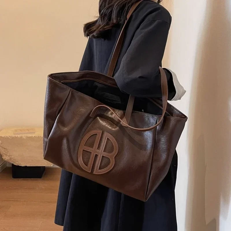 Luxury Vintage Tote Bag for Women,Large Capacity Commuter designer Shoulder Bags,Replicas of luxury Top-Handle Bag 2024 New_1