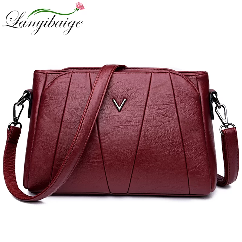 Famous Designer Crossbody Shoulder Bag High Quality Soft Leather Bags Ladies Vintage Handbags Sac A Main Casual Tote Bag Bolsos_1