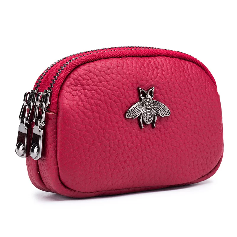 CICICUFF Women Coin Purse Genuine Leather Female Double Zipper Travel Organizer Mini Pouch Women Storage Bag Small Wallets New_10