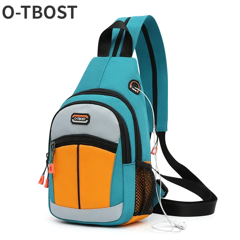 O-TBOST 2-in-1 Chest Bag and School bag for Men and Women - Crossbody Shoulder Backpack for School and Outdoor Activities_1