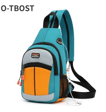 O-TBOST 2-in-1 Chest Bag and School bag for Men and Women - Crossbody Shoulder Backpack for School and Outdoor Activities