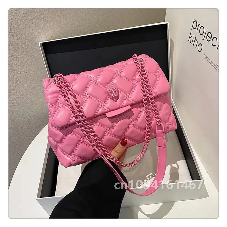 New fashion Small Fragrance Handbag Popular casual PU Shoulder Messenger Bag Daily easiest for match Lingge Women's Bag Whole..._11