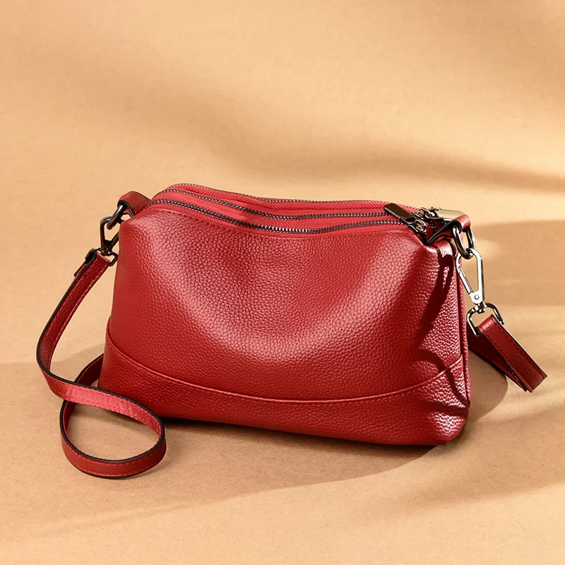 New Fashion Women Genuine Leather Handbags Women's bags Designer Female Shoulder Bags Luxury Brand Cowhide Ladies Messenger Bag_10