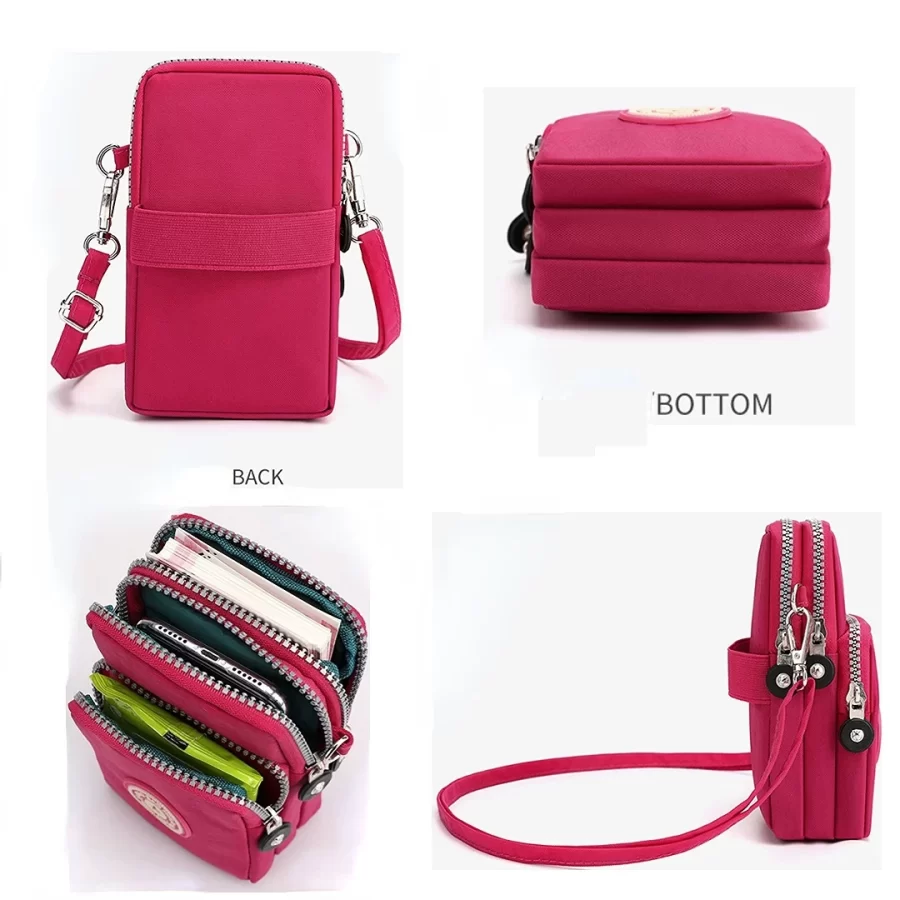 Shoulder Bag Nylon Women Mobile Phone Bag Mini Female Messenger Purse Lady Wallet Small CrossBody Bag Women Handbag сумка женска_6