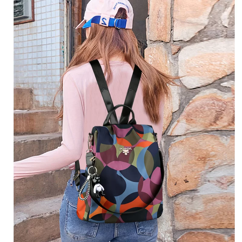 Fashion Backpack Women Oxford Cloth Shoulder Bag 2023 School Bags For Teenage Girls Light Ladies Travel Bagpack Mochila Feminina_5