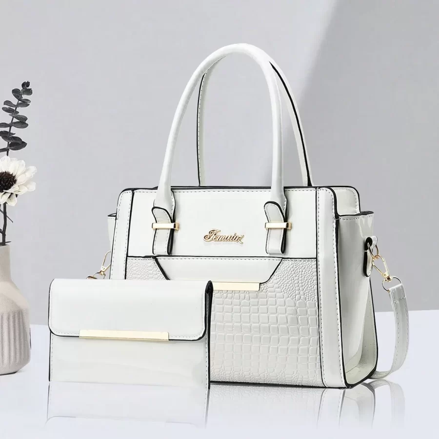 New Large Capacity Crocodile Print Handbag Mother Bag Women's Bag High Quality Shoulder Tote Bag_14