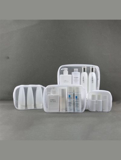 PVC waterproof transparent cosmetic bag wash bath storage bag travel multi-function storage bag cosmetic handbag tool box