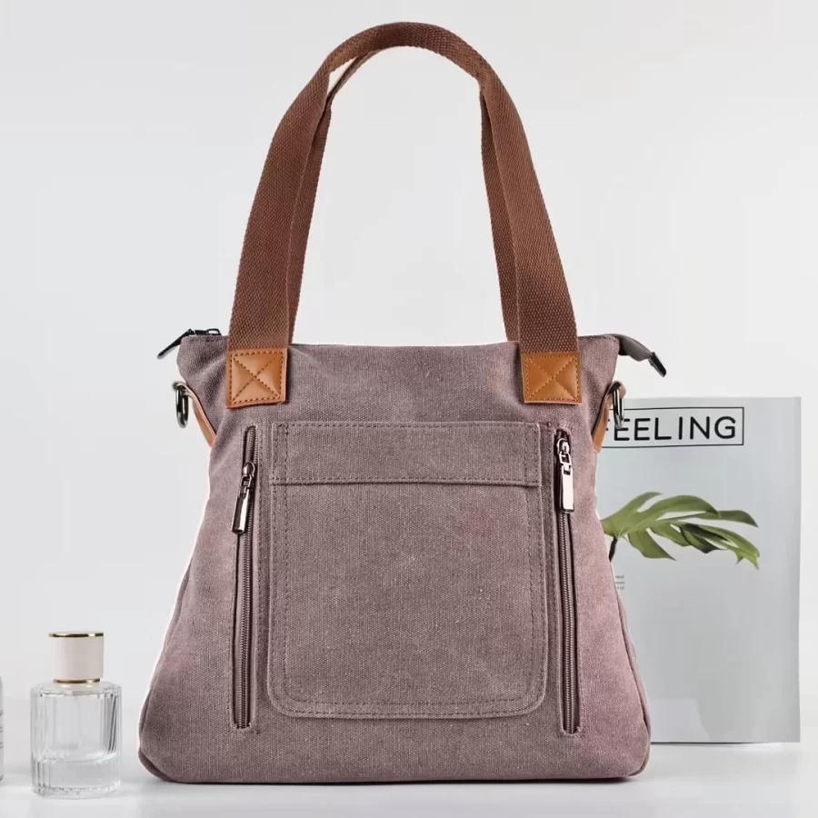 Women's Versatile Handbag Large Capacity Canvas Casual Shoulder Crossbody Bag_24