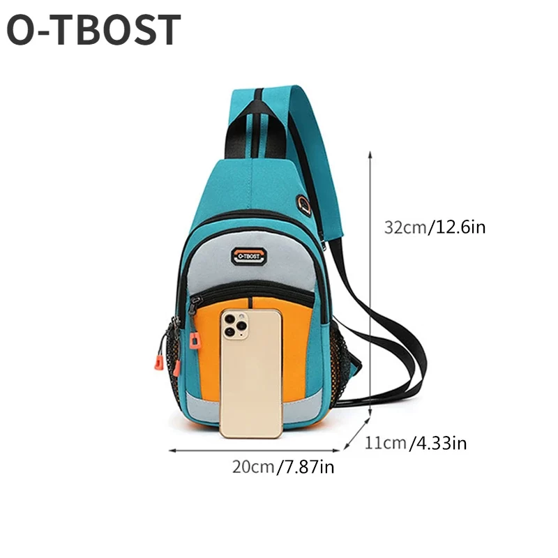 O-TBOST 2-in-1 Chest Bag and School bag for Men and Women - Crossbody Shoulder Backpack for School and Outdoor Activities_2