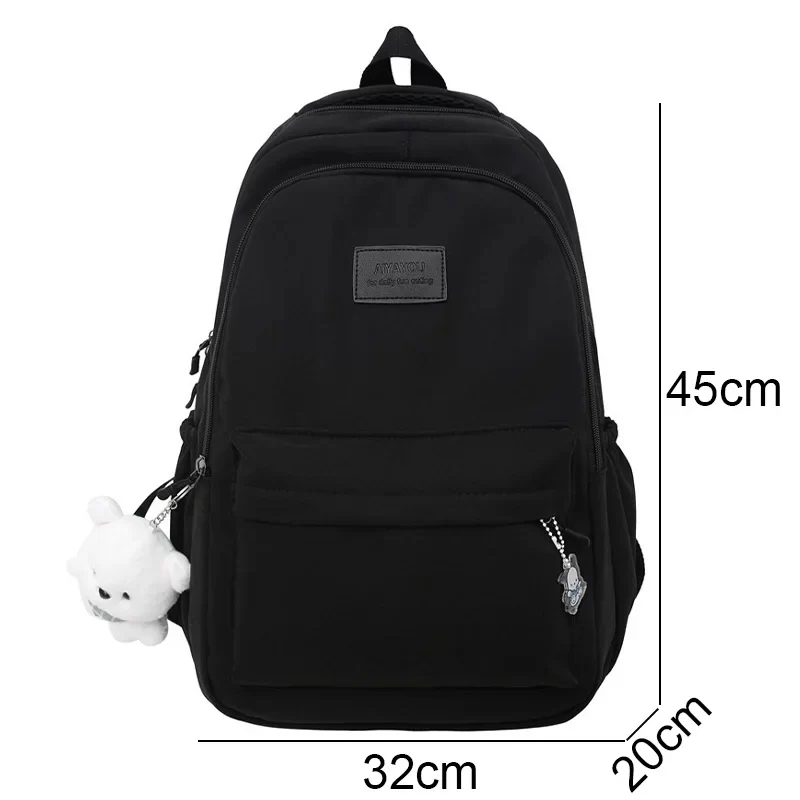 Casual Style Fashion Backpack, Lightweight & Large Capacity Nylon Bag With Multi-Pocket Design For Commuting_8