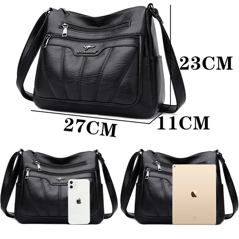 Soft PU Leather Women Bag Brand Designer Ladies Handbag Purses 2024 Luxury Female Shoulder Bag Large Capacity Crossbody Bags Sac_2