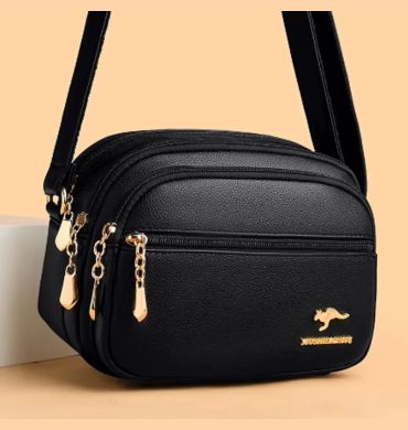 High Quality Soft Leather Purse Fashion Women Shoulder Messenger Bag Multi-pocket Wear-resistant Bag Luxury Ladies Handbag Sac