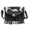 Black cowhide