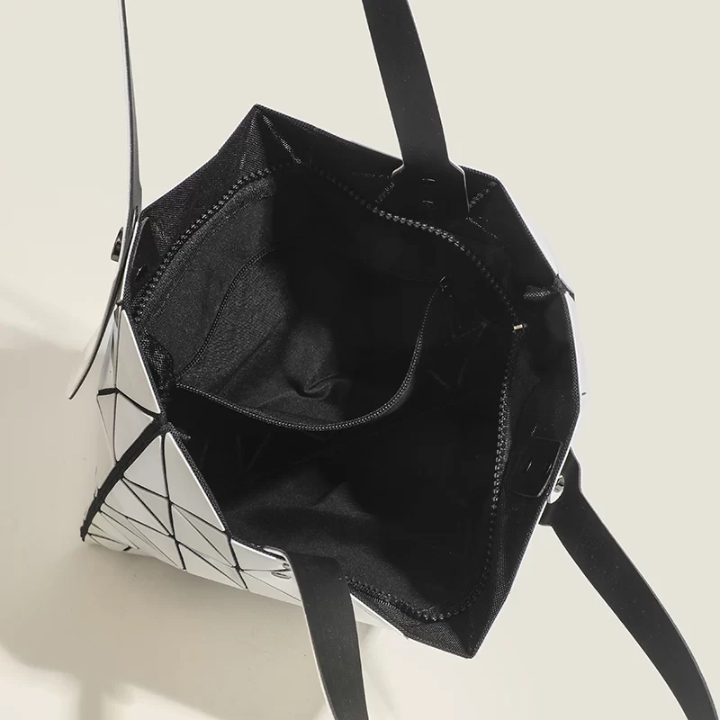 Lightweight Fashion Geometric Rhombus Bag Women's Shoulder Handbag Commuter Tote Bag Shopping Bag_3