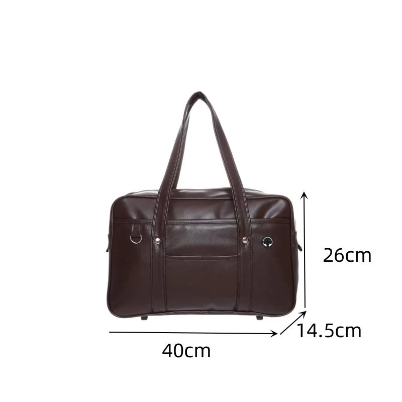 Japanese two-dimensional student JK uniform bag girl PU schoolbag COS wear-resistant waterproof one-shoulder Messenger handbag_5