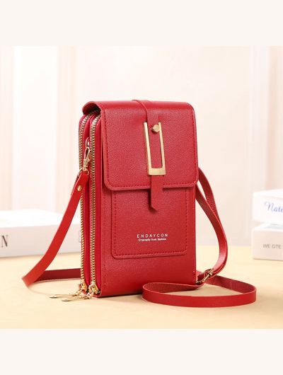 Touch Screen Cell Phone Women Bags Soft Leather Wallets Hand Purses Crossbody Bags for Women Small Handbag Cheap Women's Bags