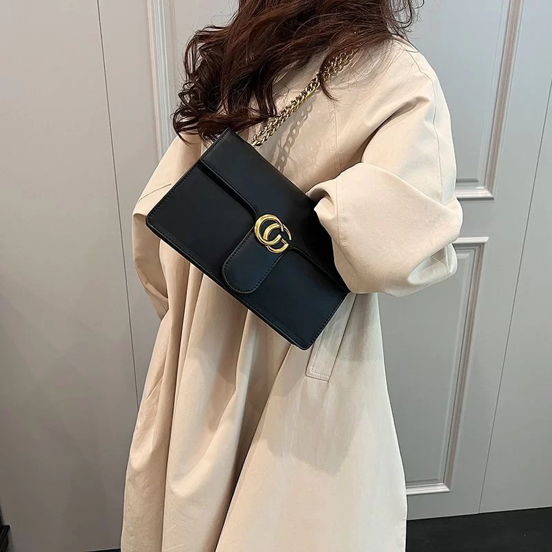 Ladies' Bag Simple and Luxurious, High-quality and Fashionable Versatile Small Square Bag Single Shoulder Crossbody Bag_2