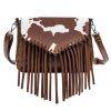 Brown cowhide