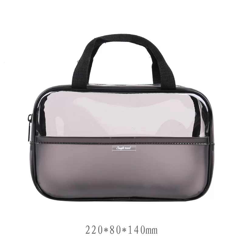 PVC waterproof transparent cosmetic bag wash bath storage bag travel multi-function storage bag cosmetic handbag tool box_20