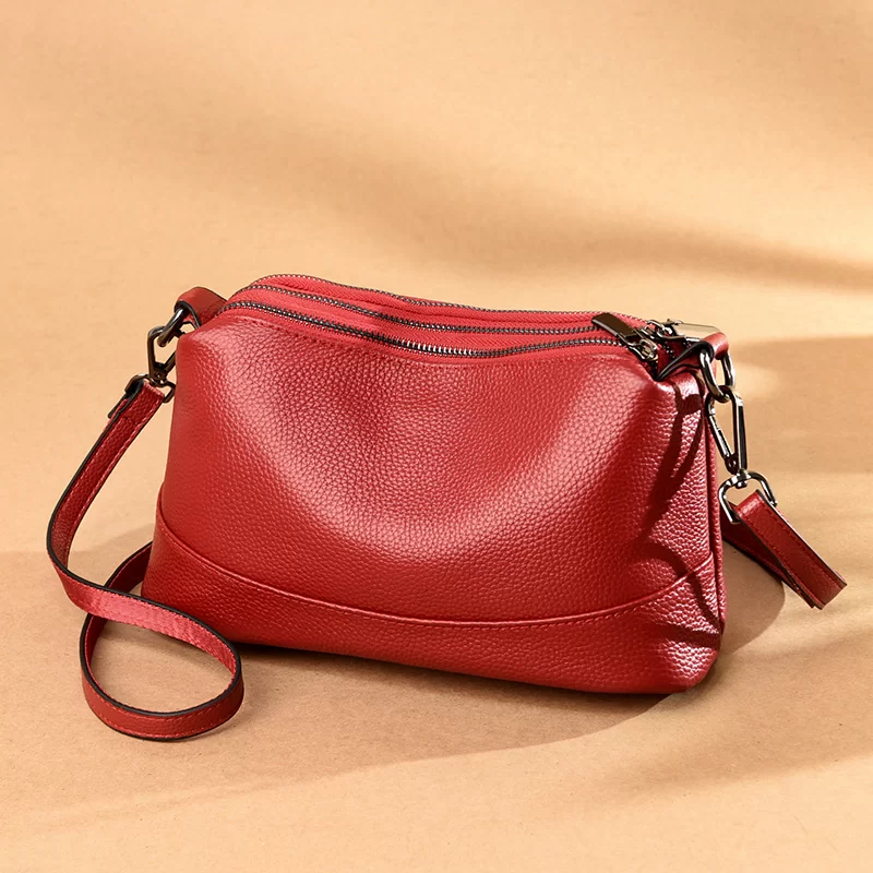 New Fashion Women Genuine Leather Handbags Women's bags Designer Female Shoulder Bags Luxury Brand Cowhide Ladies Messenger Bag_3