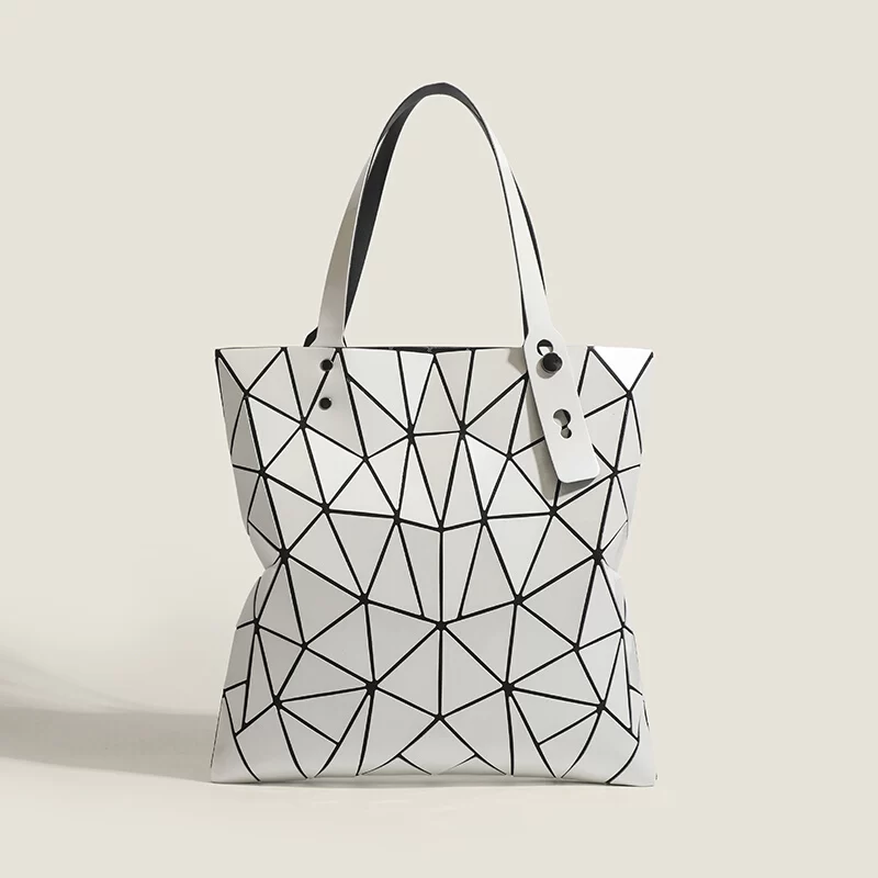 Lightweight Fashion Geometric Rhombus Bag Women's Shoulder Handbag Commuter Tote Bag Shopping Bag_1