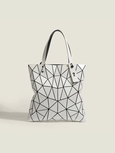 Lightweight Fashion Geometric Rhombus Bag Women's Shoulder Handbag Commuter Tote Bag Shopping Bag