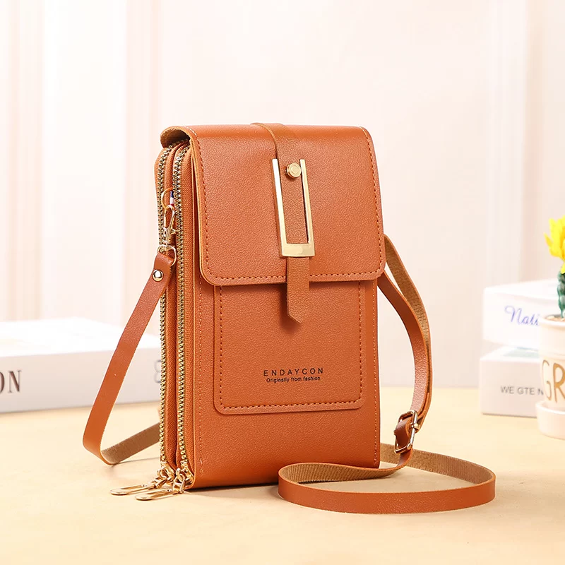 Touch Screen Cell Phone Women Bags Soft Leather Wallets Hand Purses Crossbody Bags for Women Small Handbag Cheap Women's Bags_7