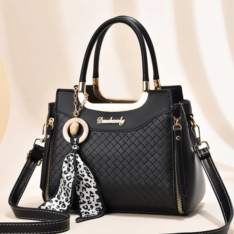 Vento Marea Women Bag 2024 New Small Shoulder Bag Black Ribbons Crossbody Plaid Good Quality Fashion Handbags_7