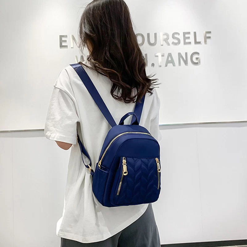 Nylon Travel Backpack Women‘s School Bags for Girls Anti-theft Small Shoulder Bag Packs Waterproof Rucksack Mochila Feminia_5