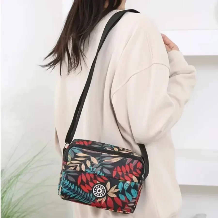 Oxford Cloth Women's Crossbody Bag 2024 Cloth Casual Backpack Messenger Nylon Canvas Bag Shoulder Middle-aged Mother Handbag_5