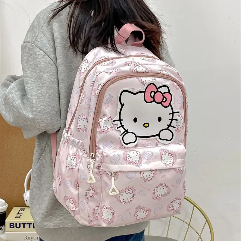 Sanrio Backpack Anime Kuromi Cinnamoroll My Melody Student Bag Large Capacity Women Bag For Children Girls Gift_4