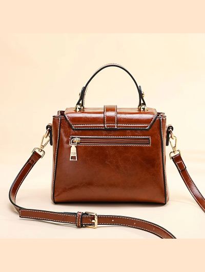 Genuine Leather Women bag Luxury Handbags Double Zipper Ladies Shoulder Bags Lock decoration Real Cowhide Handbag Bolso de mano