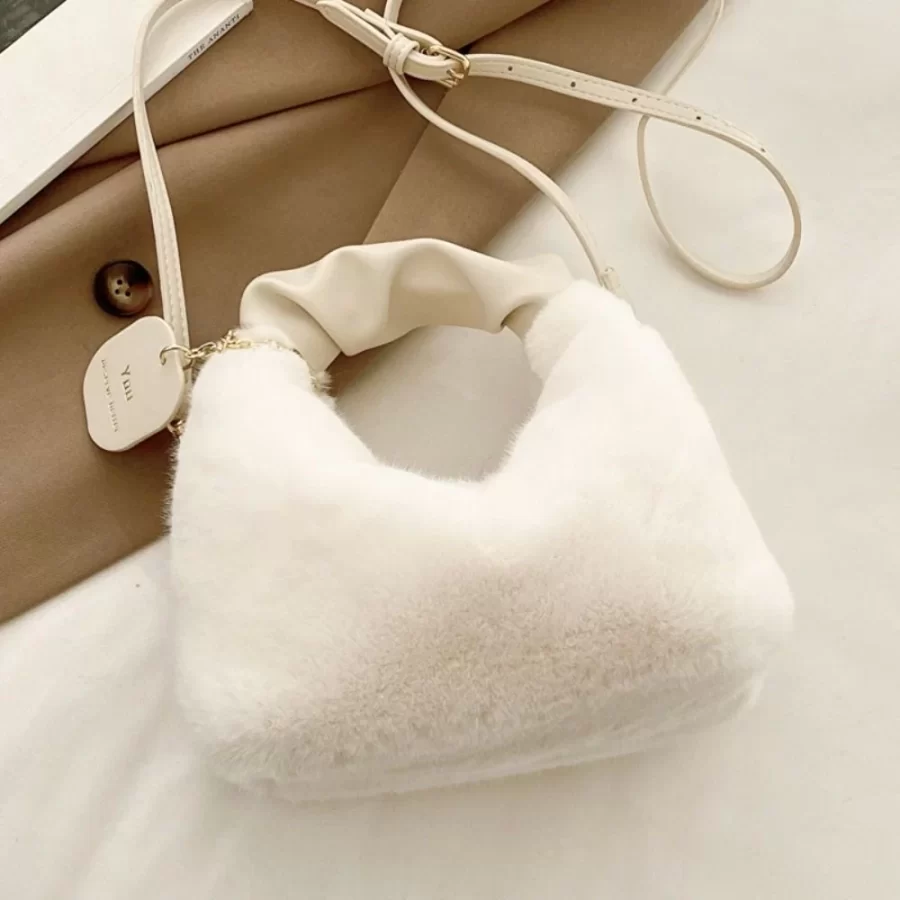 New Winter Plush Bag Long Fur Handbag Women's Crossbody Bag Fashion Trend Shoulder Bag Purses and Handbags_10