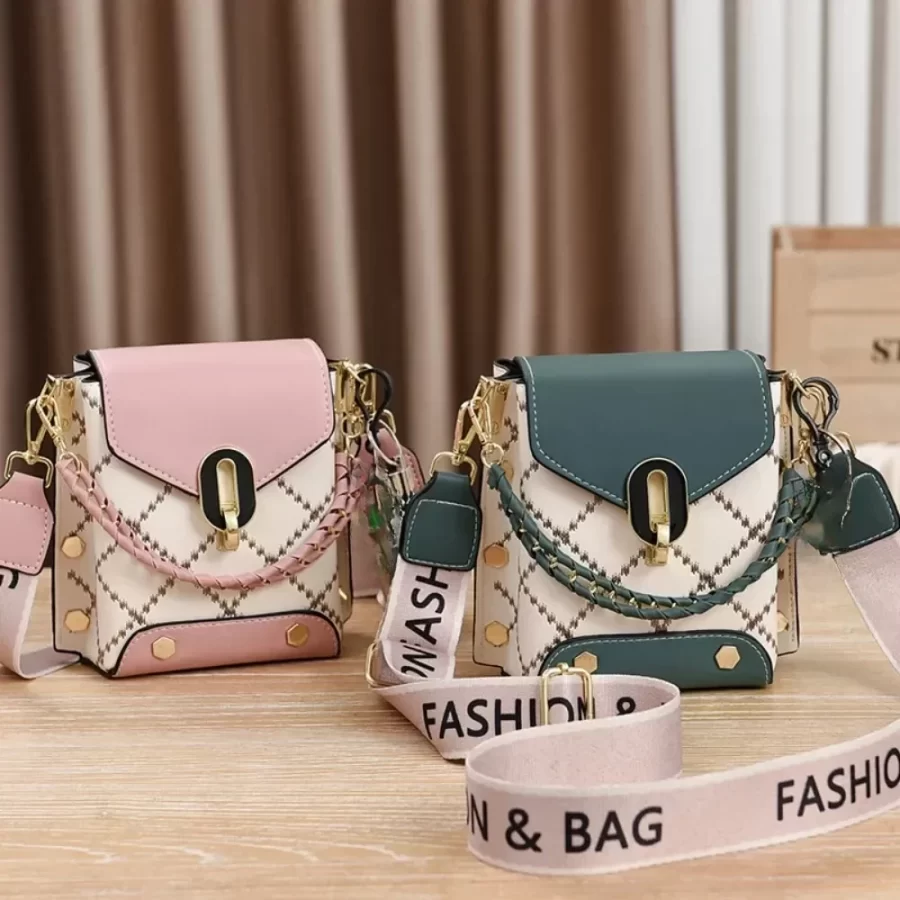 Summer New Bag Korean Style Simple Small Square Bag Fashion All-Match Shoulder Crossbody Fashion Mini Phone Bag Women Handbags_4