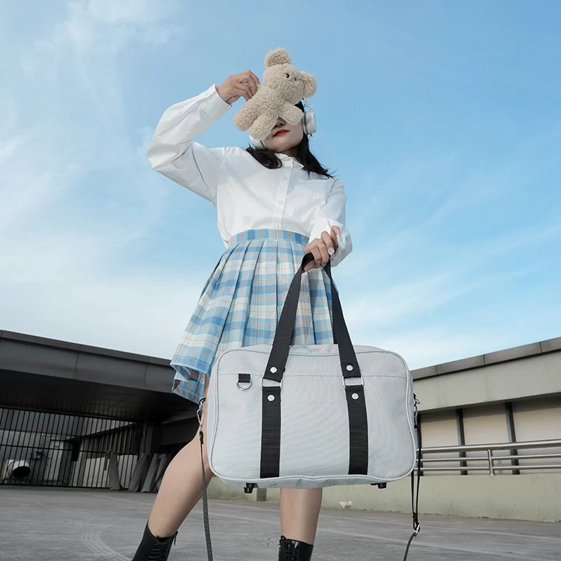 Japanese High School Student JK Uniform Bag Large Capacity Shoulder Bag For Women Simple Itabag Handbags Girls Crossbody Bags_2