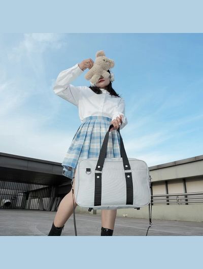 Japanese High School Student JK Uniform Bag Large Capacity Shoulder Bag For Women Simple Itabag Handbags Girls Crossbody Bags