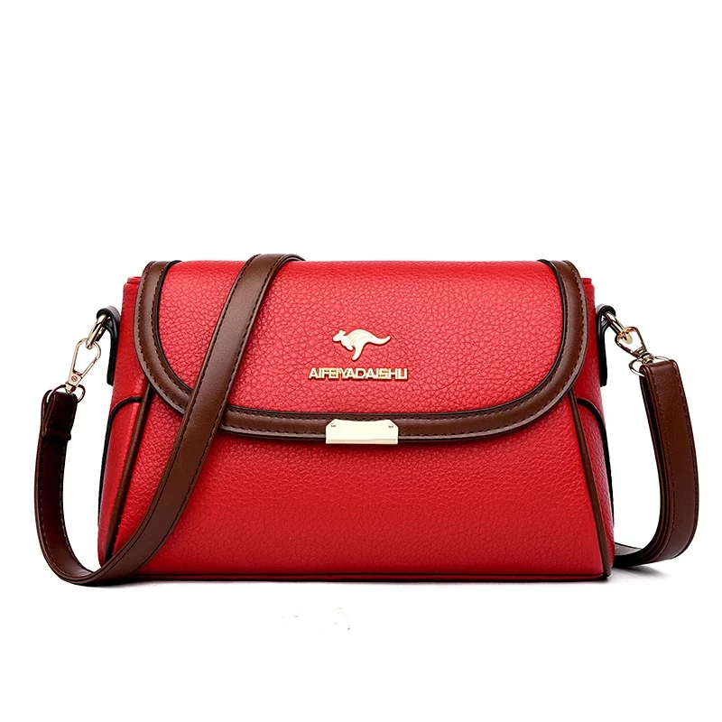 Solid Color High Quality Leather Small Shoulder Bagsfor Women 2024 New Messenger Bags with StrapDesigner Crossbody Bag Sac AMain_10