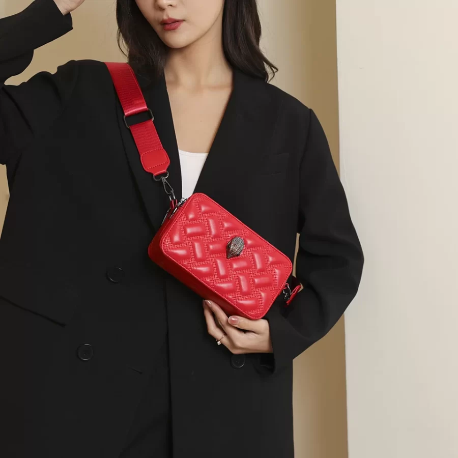 New Brand Shoulder Bag Luxury Designer Women Handbag Fashion Camera Designer Bags Ladies Zip Letter Small Black Square Bag_3