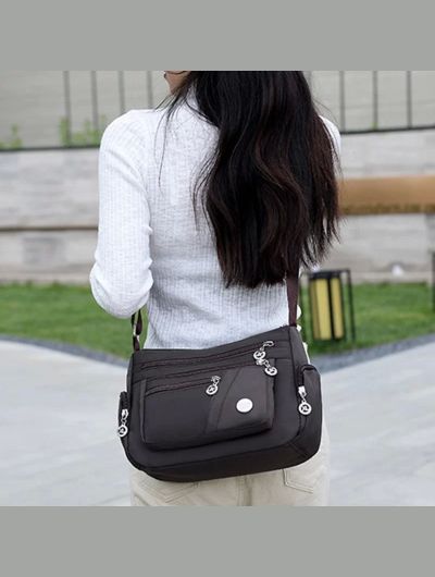 Casual Women Shoulder Messenger Bag Oxford Waterproof Zipper Handbags Package Female Large Capacity Travel Crossbody Bag