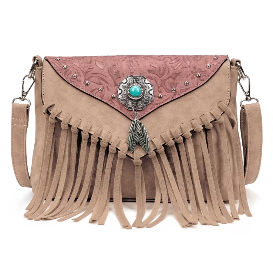 Celela Original Design Shoulder Bag For Women PU Leather Luxury Clutch Designer Handbags Western Purse Fringe Messenger Bag_20