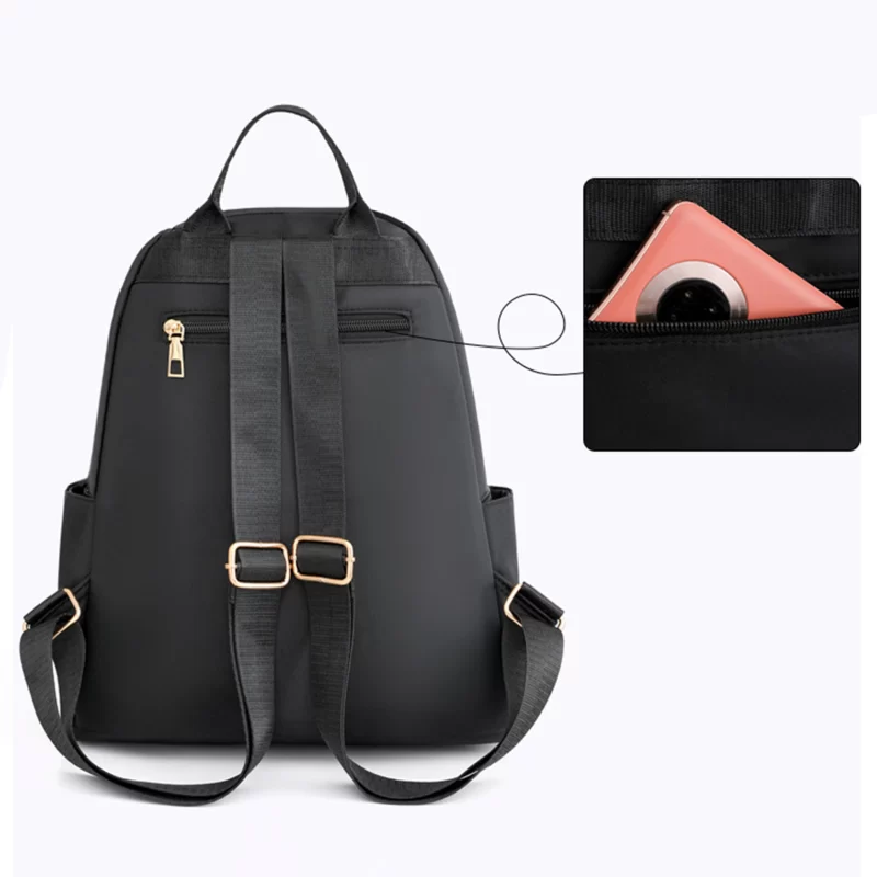 Fashion Bagpack Women High Quality Nylon Backpacks Female Big Travel Back Bag Large School Bags for Teenage Girls Shoulder Bag_4