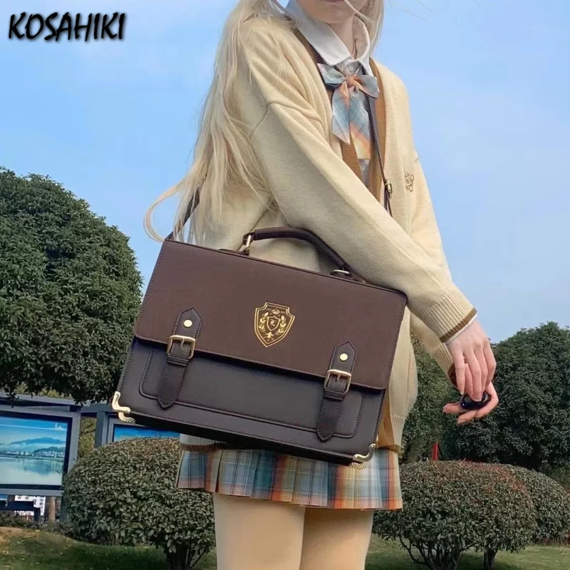 Preppy JK Y2k Aesthetic Fashion Casual Women Handbags All Match Girls School Backpacks Korean Simple Shoulder Crossbody Bags_1