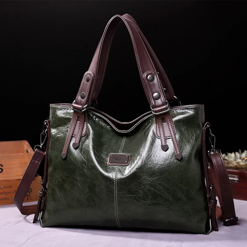 New Fashion Casual Tote Bag Women Handbags Soft Leather Shoulder Bags  For 2023 Ladies Vintage Big Capacity Crossbody Hand Bag_7