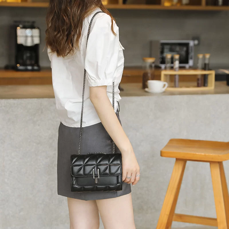 Women Luxury Designer genuine Bags Leather Chain Women Handbags Shoulder Female bag New Casual Fashion Ladies Messenger Bags_2