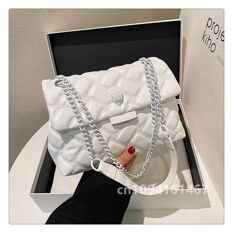 New fashion Small Fragrance Handbag Popular casual PU Shoulder Messenger Bag Daily easiest for match Lingge Women's Bag Whole..._5