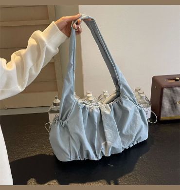 Hot Selling Fashion Nylon Pleated Women's Crossbody Bag 2025 New Casual Trend Versatile Large Capacity Tote Women's Shoulder Bag