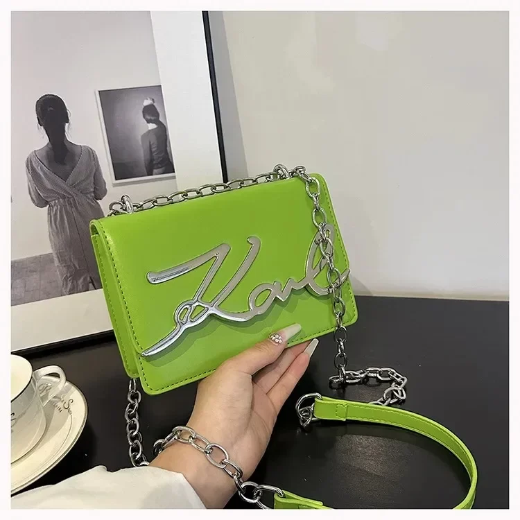 Casual Shoulder Bags PU Leather Crossbody Bags for Women Retro Chain Purses and Handbags Luxury Designer Bags Portable Flap Bag_2