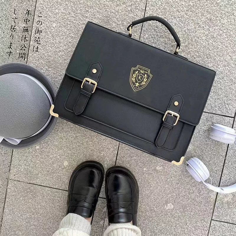 Preppy JK Y2k Aesthetic Fashion Casual Women Handbags All Match Girls School Backpacks Korean Simple Shoulder Crossbody Bags_5